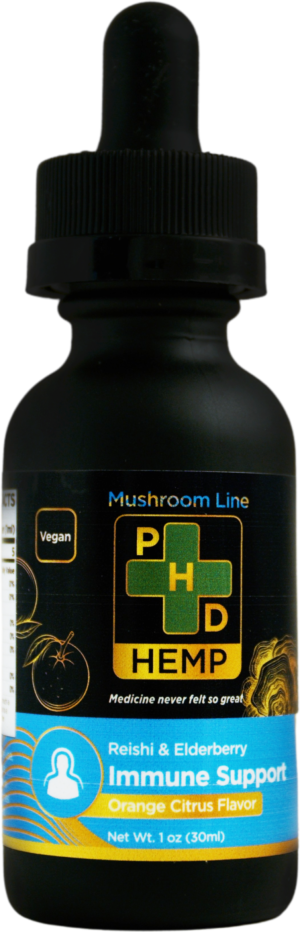 Reishi Mushroom, Immune Support Tincture Oil (Orange Citrus)
