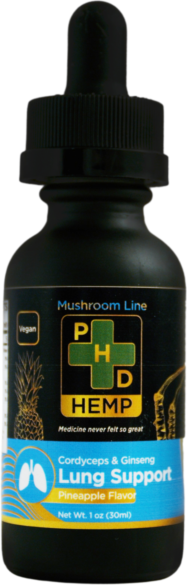 Cordyceps Mushroom, Lung Support Tincture Oil (Pineapple)