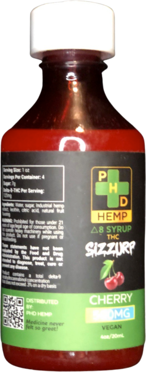 500mg Delta-8 THC Syrup (Cherry)