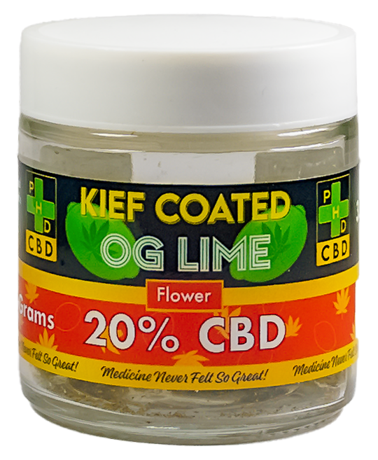 OG Lime Kief Coated Flower
